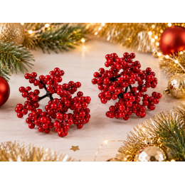 Червона калина дрібна пучком для новорічних композицій