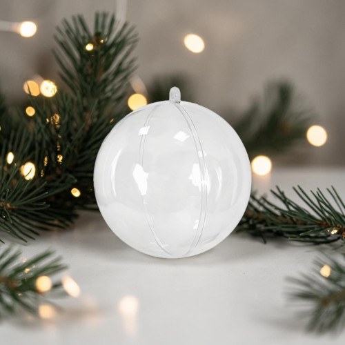 Прозорий пластиковий контейнер куля 16 см для наповнення