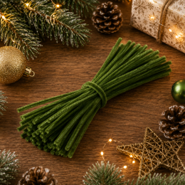 Синельний дріт для флористики зелений, 30 см
