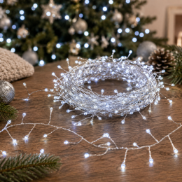 Гірлянда роса гілка 200 LED 5 м біле світло для ялинки