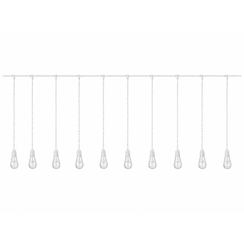 Гірлянда штора 10 лампочок тепло-біла 3х0,5 м роса LED — фото 2