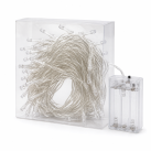 Світлодіодна гірлянда 20 LED warm white 2 м лінза на батарейках — фото 2